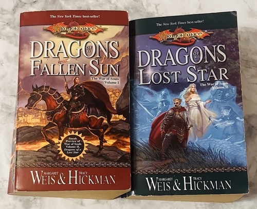 Dragonlance Vintage Fantasy PB Lot: War of Souls (Vol 1 & Vol 2) Weis & Hickman