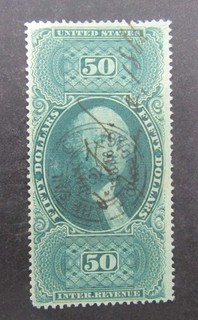 nystamps US Revenue Stamp # R101c Used $210 L10x1884