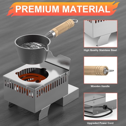 Lead Melting Pot for Fishing Weight Molds and Bullet Casting Molds, Max 5lbs ... - Picture 4 of 7