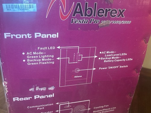 Similar To APC/Ablerex Uninterruptible Power Sys VestaPro 1000/SEE-DETAILS/NEW! - Picture 19 of 21