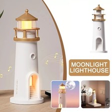 Lighthouse Table Lamp Moonlight Projector Kids Gfits Bluetooth / Remote Control
