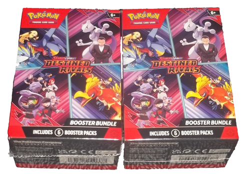 POKEMON SCARLET & VIOLET L0T (2) DESTINED RIVALS BOOSTER BUNDLES NISB