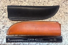 Custom Leather Knife Sheath Lot Mixed "Busse" Style x 4