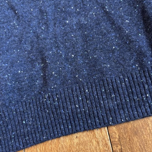 Mens Johnnie-O Essex 100% Cashmere 1/2 Zip Sweater Wake Blue JMSW1520 Sz M - Picture 7 of 12