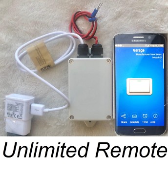 Garage door smartphone Garage door smartphone