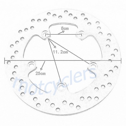 Rear Brake Disc for 2004-2012 Suzuki AN650 Burgman 650 69211-10G10 - Picture 2 of 6