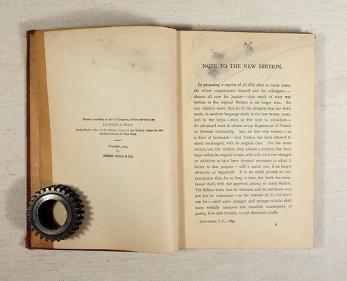 Le Cid A Tragedy by P. Corneille 1889 Hardcover. Text is in French. - Imagen 7 de 8
