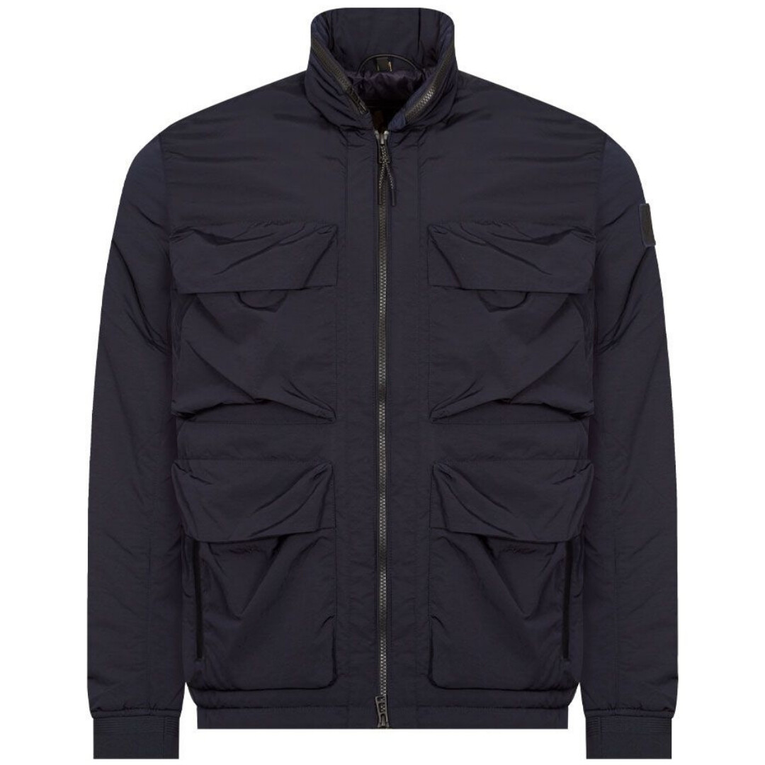 Тонкая темно-синяя куртка Belstaff Varial Dark Ink