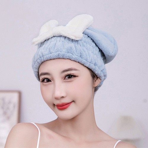 Quick Dry Microfibre Hair Drying Turban Bath Towel Head Wrap Hat Spa Cap Absorb - Picture 22 of 34