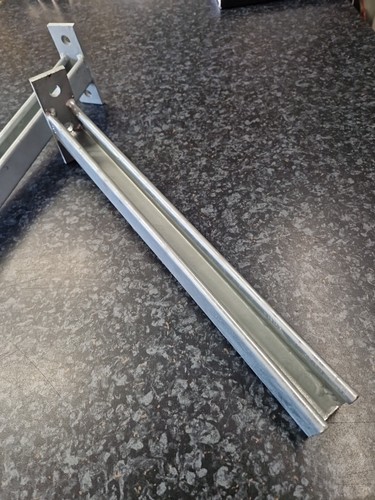 2x 450mm Plain Channel Cantilever Arm Galvanised Fan Support Duct Vent Uni-Strut - Picture 2 of 9