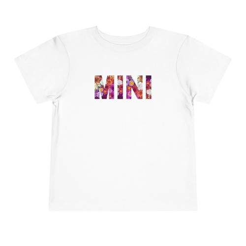 Floral Mini Toddler Tee, Cute Kids T-Shirt, Toddler Mom and Me Matching - Picture 6 of 17
