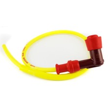 CAPPUCCIO CAVO CANDELA AL SILICONE CON PIPETTA NGK UNIVERSALE PER MOTO E SCOOTER