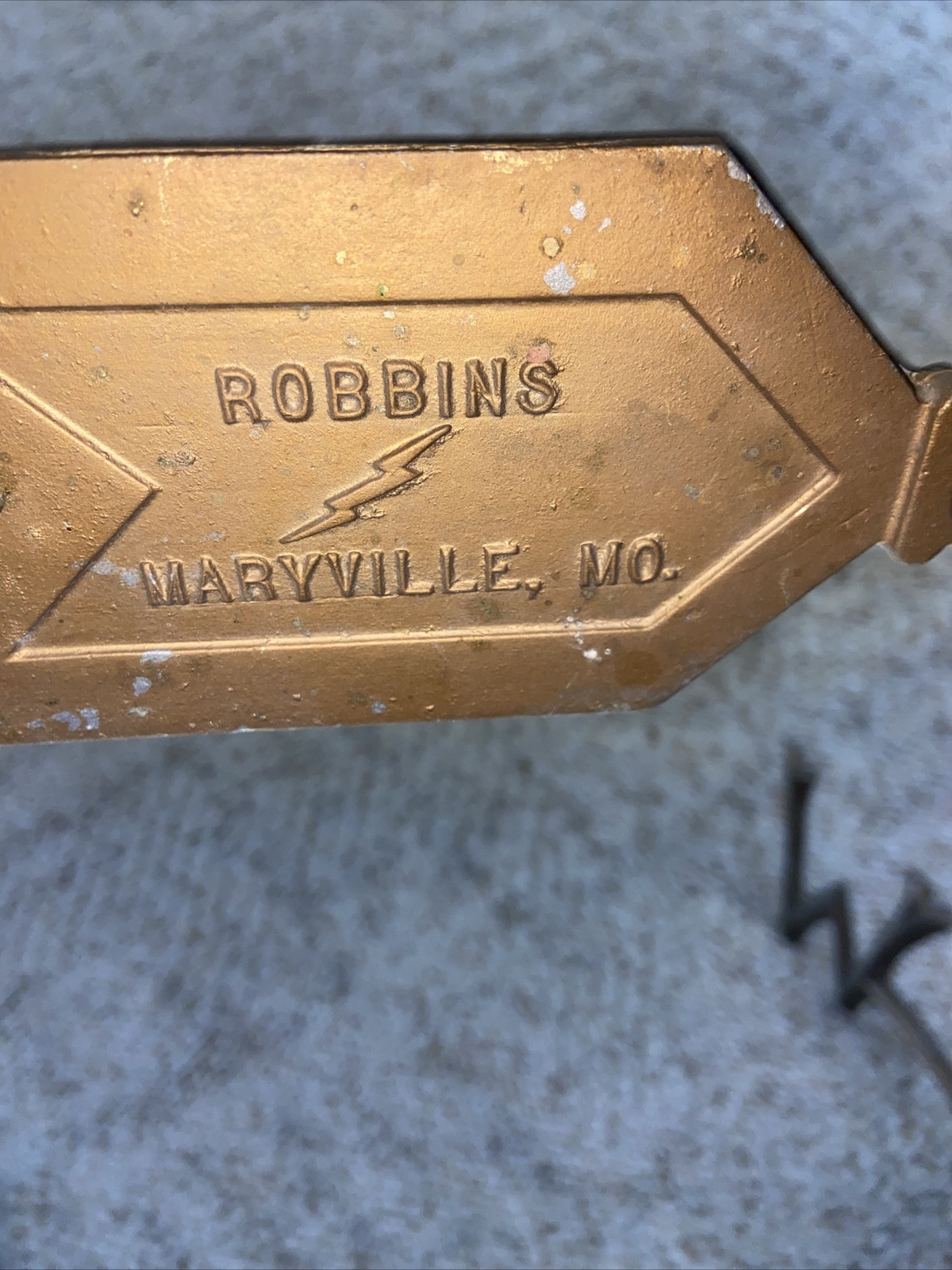Vintage Rooster Weathervane Robbins Maryville Mo Roof Mount Yard Art Onmiddellijke levering van de nieuwste werken