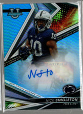 2022 Bowman's Best U Best of '22 Auto Blue Refr #BANSI Nick Singleton Auto /150