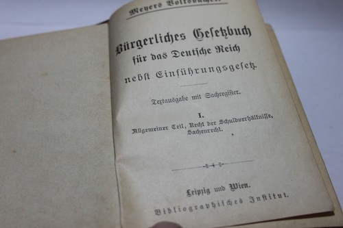 Bürgerliches Gesetzbuch für das deutsche Reich nebst Einführungsgesetz - Bild 6 von 12