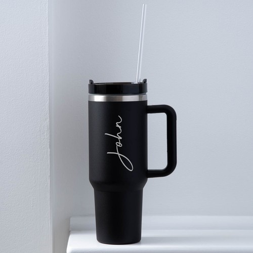 Personalisierte 40 Unzen Edelstahl Wasserflasche Reisebecher Tasse Isolierbecher - Bild 10 von 16