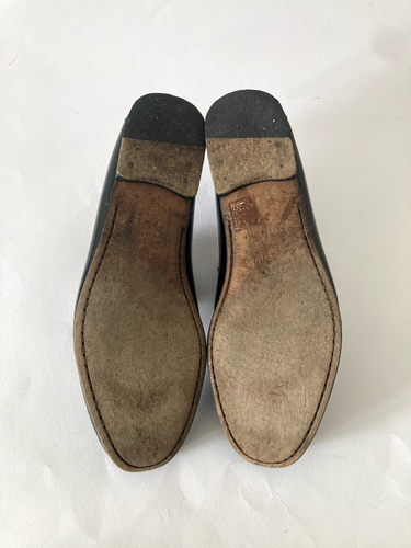 Cool Russell & Bromley Mocasines de Cuero Negro Hecho en Italia EU 41.5 UK 7.5 8 - Imagen 5 de 11