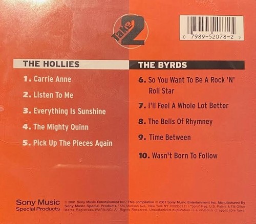 The Hollies / The Byrds: Take Two (CD, Rock/Pop, 2001) - Picture 2 of 3