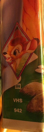 RARE BAMBI BLACK DIAMOND WALT DISNEY CLASSIC VHS COLLECTOR'S ITEM #942 - Imagen 4 de 4