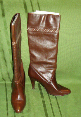 Roberto Gil Made in Spain Women's Tall Boots, 3 inch heels, Brown