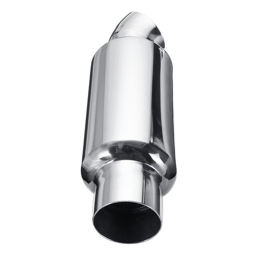 Universal 2'' Inlet Outlet Car Dump Muffler Exhaust Stainless Steel 9.9" Length - Picture 6 of 14