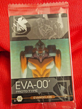 SEALED BANDAI EVANGELION EVA 00' FOIL HOLO PLASTIC CARD E-02 ANIME 🚚 UK