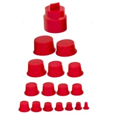 1700 Piece Caplug Assortment Kit - Auto Parts Tapered Plugs Caplugs - 16 Sizes