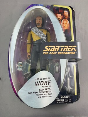 Art Asylum Star Trek The Next Generation Lieutenant Worf Action Figure NEW (L)