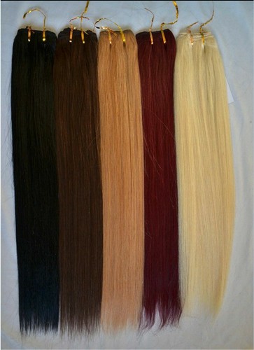Double Weave Sew in Weft Hair Extensions Remy Brazilian Human Hair Straight100gr - Picture 4 of 126