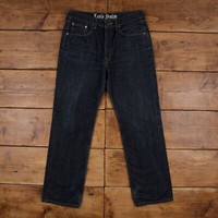 Vintage Levis 524 Jeans 36 x 32 90s Dark Wash Straight Blue Red Tab Denim