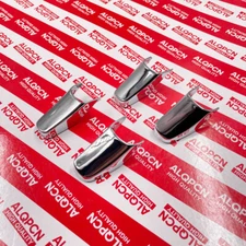 2 sets Chrome Door interior Pull Handle Strap End Cap fit for Lincoln town car