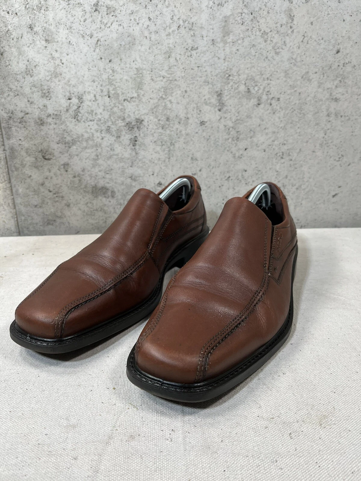 Mocassini slip on marroni ECCO SHOCK POINT da uomo taglia EU44B US10 10 5