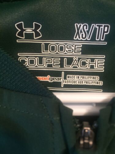 NWT Under Armour USF Bulls 1/2 Zip Pullover Short Sleeve Coach Shirt Green- XS - Picture 2 of 4