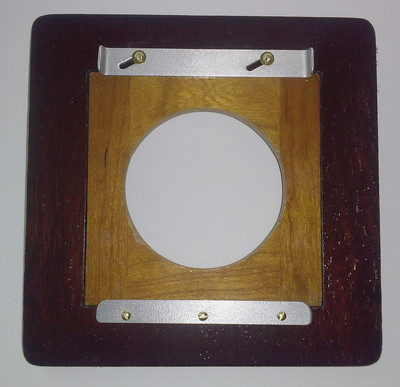Zmstairs 6x6 RC Lens Board For Deardorff 8x10 – Plywood & Lacewood Veneer – Choose Your Hole Size