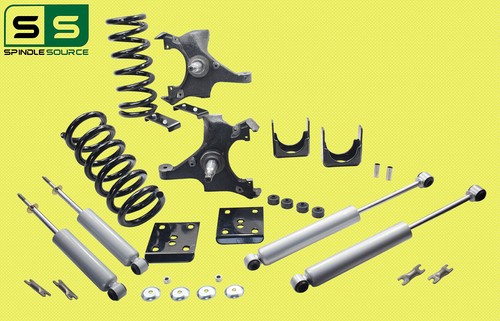 5"/6" Drop Kit + SHOCKS FOR 88-91 Chevrolet GMC C1500 W/1.00" Rotors STD CAB V6 - 第 1/2 張圖片