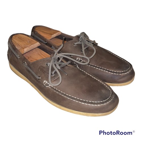 LACOSTE CORBON Leather Loafer Deck Boat 