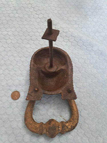 Egyptian Pharaoh Door Knocker 19th Century - Picture 2 of 4