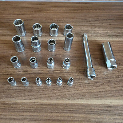 20x THORSEN Steckschlüssel Stecknuss Chrome Vanadium Werkzeug Satz Set Tools