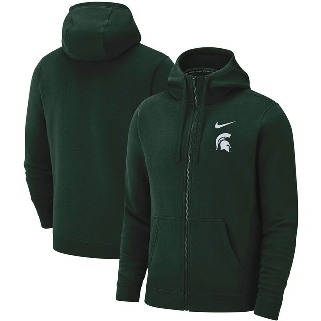 Nike Michigan State Spartans Club Fleece Full Zip Hoodie Size XXL | eBay