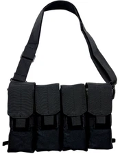 VISM Double-Stack 8-Magazine Carrier Tote Rifle Magazine MOLLE Pouch BLK