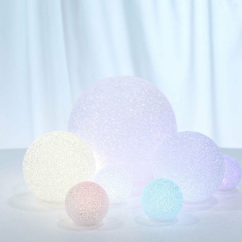 2 pcs 6-Inch wide Assorted LED Balls Battery Operated Orbs Lights Centerpieces - 第 4/9 張圖片
