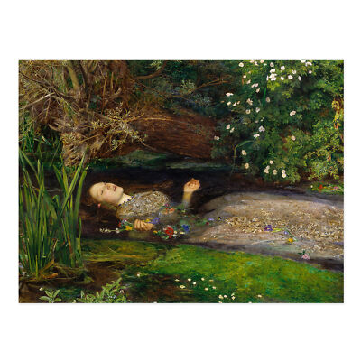 John Everett Millais Ophelia Kurz Kunstplakat Kunstdruck Leinwand 30x40 cm