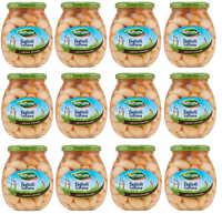 12X Valfrutta Fagioli Corona,Italienische Corona-Bohnen,Gekochte Bohnen,360G