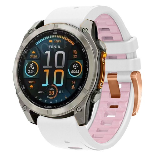 Correa de silicona Quickfit para Garmin Fenix 5S 6S Pro 7S Solar 8 Mk3 Mk3i 43 mm - Imagen 49 de 69