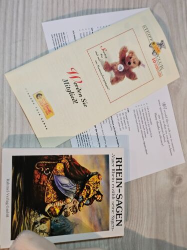 Steiff Club NEW Original Packaging 671197 Teddy Bear Father Rhine with Music Box NEW Limited 2002 - Picture 3 of 12