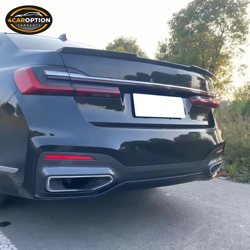 Fits 20-22 BMW G12 7-Series Rear Trunk Spoiler Wing Gloss Black ABS Foto 2 de 4