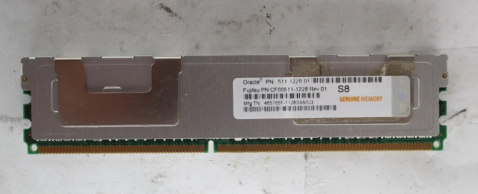Lot of 4 Samsung M395T1K66AZ4-YE68 8GB 2Rx4 PC2-5300G-555-11-D0 DDR2 Server RAM - Image 4 of 4