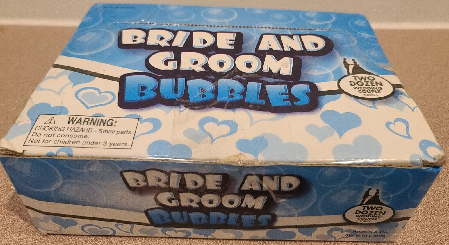 Rhode Island Novelty Bride Groom Bubble Bottles Wedding Party Supplies 24 White