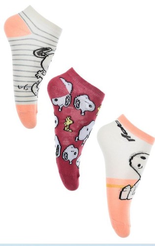 Snoopy Sneaker Socken 3-er Pack Woodstock 55%Baumwolle25%Polyester20%Polyamid - Bild 5 von 5