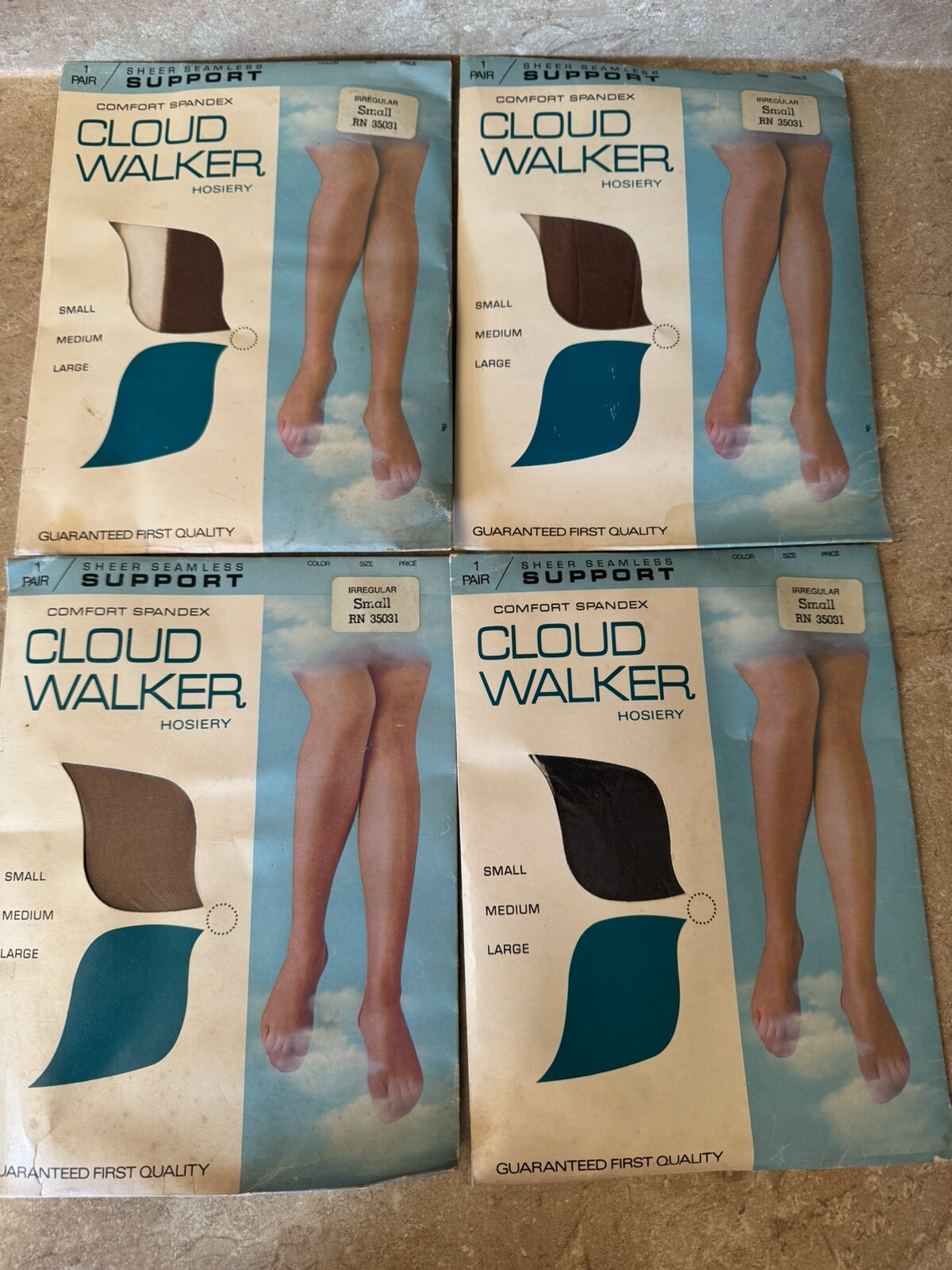 Cloud Walker Hosiery 4 Support Small Irregular RN… - image 1